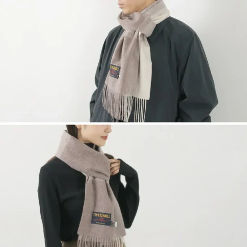 TWEED MILL / Lambs Wool Plaid Scarf